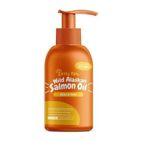 b071rvwgyj Zesty Paws Aceite de salmón puro salvaje para perros y gatos – Apoya la función articular, inmune y salud del corazón
