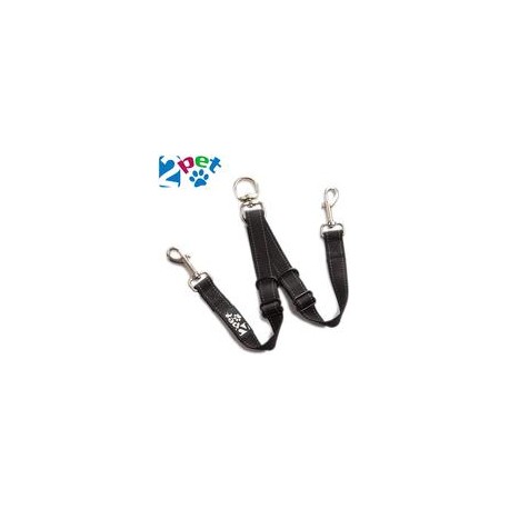 b071jchb87 2PET - Acoplador de correa ajustable sin enredos para perro, correa ideal para 2 perros, extensión para perros, olvíd