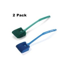 b07twp9pzm 3 cepillos de limpieza de doble cara para acuario y pecera, con mango antideslizante, limpiador de esponja para acuar