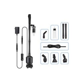 b083nrh2ls 396GPH Limpiador eléctrico de grava para acuario, 5 en 1, herramienta de limpieza automática para tanque de peces, ca