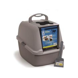 b005v3753g Catit - Kit de cacerolas con capucha para gatos, Gris-mascotascapitan-PerrosExpand child menu