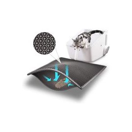 b07psbj2kc Bull-o Cat Litter Mat Litter Trapper Size 24” X 15”, Honeycomb Double-Layer Design Waterproof Urine Proof Material, 2