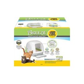 b0776r7f84 Purina Tidy Cats Breeze Hooded System Starter Kit Cat Litter Box, Litter Pellets & Pads-mascotascapitan-PerrosExpand 