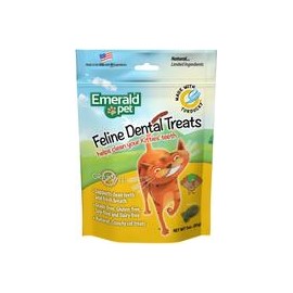 b00noul8uo Emerald Pet - Feline Dental Treats, Dental Stick, Cat Chews para limpieza de dientes, refresca la respiración, reduce