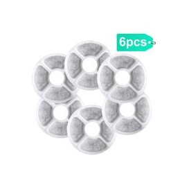 b07fr3ymj3 6 Pack Cat Fountain Filters, Replacement Filters for 2L Automatic Pet Fountain Cat Water Fountain Dog Water Dispenser