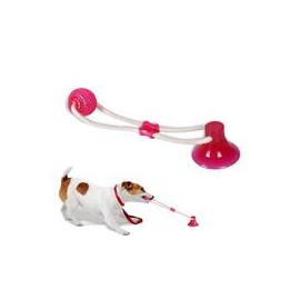 b07z7vs3rh Abbyhouse Juguete para masticar pelotas de perro, cuerda interactiva multifunción con ventosa, bola de limpieza de di