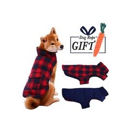 b07wprzdp7 Abrigo para perro ESOEM para mascotas, abrigo, cálido, acogedor, impermeable y resistente al viento, reversible, para