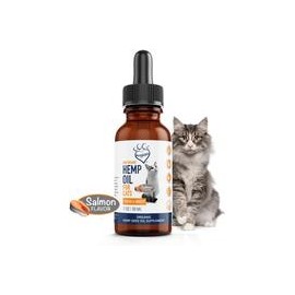 b07vb83bdt Aceite de cáñamo orgánico Huggibles para gatos | Alivio del estrés y la ansiedad calmante | Omega-3 & 6 Inflamación, 