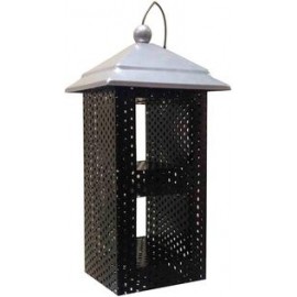 b01l713r2s Fixture pantallas Conjunto de 3 de malla metálica Comedero de semillas de girasol para pájaros con techo 1374 – 2-mas