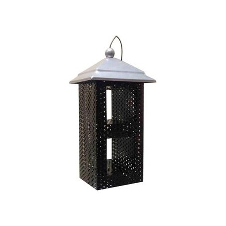 b01l713r2s Fixture pantallas Conjunto de 3 de malla metálica Comedero de semillas de girasol para pájaros con techo 1374 – 2-mas