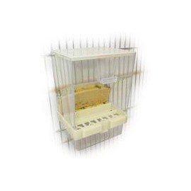 b07bj21x2v Acrílico comedero para pájaros para periquito Cockatiel Lovebird Canarias loros y pájaros de tamaño similar, 3.94 x 4