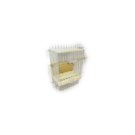 b07bj21x2v Acrílico comedero para pájaros para periquito Cockatiel Lovebird Canarias loros y pájaros de tamaño similar, 3.94 x 4