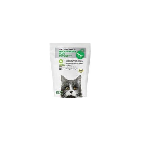b01mq43yux GNC Pets Ultra Mega Multivitamin Plus para todos los gatos 45 Premium Fórmula suave Chews pollo Sabor por GNC Pets-ma