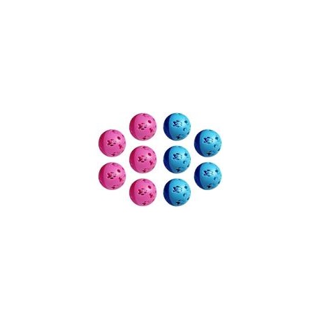 b074x6yqqm Actopus 10pcs Pet Cat Kitten Play 5 cm de diámetro. Bolas con Jingle Bell Pounce Chase Sonajero Juguete-mascotascapit