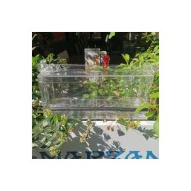 b07sgwnqfv Comedero para pájaros EatingBiting(R) con bandeja extraíble y bandeja de semillas de acrílico transparente resistente