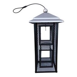 b07yw7t9n3 FixtureDisplays Metal Mesh Wild Bird Feeder Songbird Sunflower Seed Feeder Corn Feeder Garden Decor 1374-2NEW-2D-masc