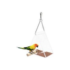 b0834wm5l6 MUDUOBAN Comedero para pájaros con ventosas y cadenas a prueba de condiciones meteorológicas alimentador de alimentos