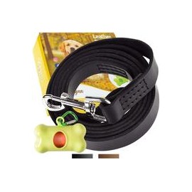 b07m67swg9 ADITYNA Correa para perro de piel resistente, 6 pies, correa de cuero fuerte y suave para perros extra grandes, grand