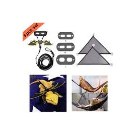 b07ss7br3b ADOGGYGO - Juego de arnés de hamaca con diseño de dragón y lagarto, 2 unidades + 3 unidades de arnés de dragón para r
