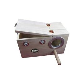 b01cyqqkco Anillo caja de cría loros de pájaros caja rodar DIY Kits peonía tigre rodar de Pájaro jaula de loros montaje Nesting 