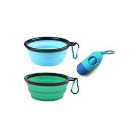 b07y2zgg8m AGECASH - Cuenco plegable para perros, de silicona portátil, para viajes, ampliable para alimentar al agua de los ali