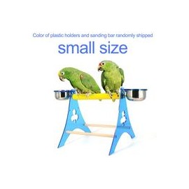 b078v7z6xg Mokook Parrot Foraging Feeder with Food Containers for Parrot Macaw African Greys Budgies Parakeet Cockatiel Cockatoo