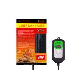 b07t65s721 Aiicioo Termostato Digital Reptil Calefacción – Calentador de cangrejo ermitaño con control de temperatura 8 W Fuente