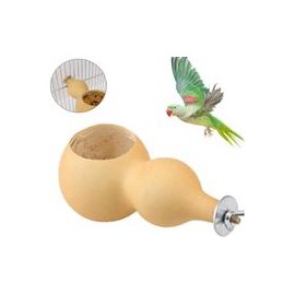 b07rdflzqs Kathson - Comedero para pájaros y mascotas, cuenco para comida de pájaros naturales, resistente a la comida, para peq