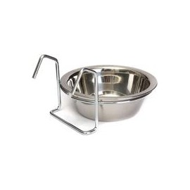 b075gjfz9y Pet Food Agua Taza con tornillo Ganchos de acero inoxidable para Pet Bird cajones Jaulas Coop perro gato Parrot un pá
