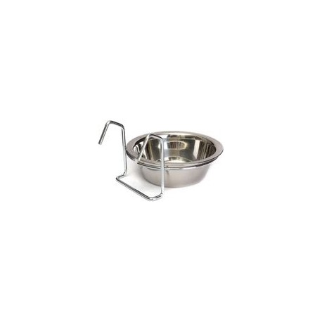 b075gjfz9y Pet Food Agua Taza con tornillo Ganchos de acero inoxidable para Pet Bird cajones Jaulas Coop perro gato Parrot un pá