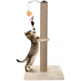 b07x4xg1bc Akarden rascador de gato, 360 grados, rascador de garra de gato con bola colgante, muebles de gato, felpa suave y sua