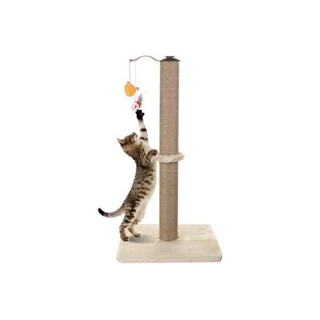 b07x4xg1bc Akarden rascador de gato, 360 grados, rascador de garra de gato con bola colgante, muebles de gato, felpa suave y sua