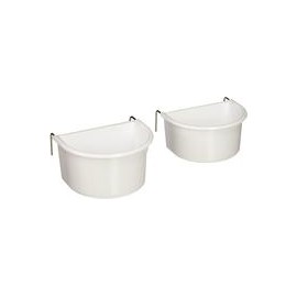 b00bufx8wg prevue Pet Productos bpv1182 2-Pack universal de plástico para colgar tazas para pájaros grandes, colores Vary-mascot