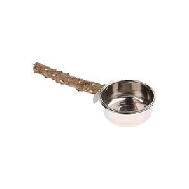 b07jpkt7sj Rluii Parrot Bird Natural Wood Stand Perch Swing/Stainless Steel Parrot Cup/Parrot Parakeet Cockatiel Cage Food Box W