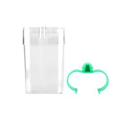 b07qlzdpm4 HEEPDD Alimentador de Agua para Pájaros, Recipiente Automático de Bebida de Agua Dispensador de Alimentos Jaula Aves 