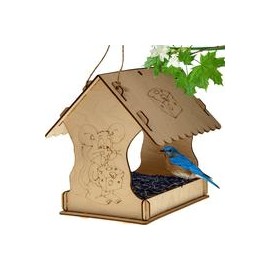b0849tm75w Bird Feeder Made from Wood with Seed Tray, Outdoor Birdfeeders for Wild Birds Made from Wood-mascotascapitan-PerrosEx