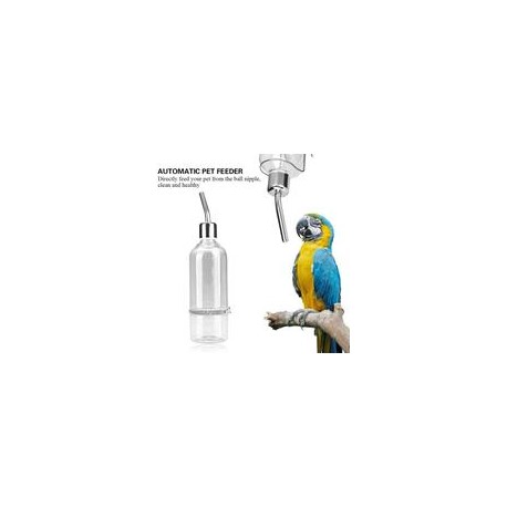 b08121bb26 GOTOTOP Parrot Water Feeder Pet Hanging Water Feeding Bottle No Drip Dispenser Pet Supplies with Stainless Steel Ball