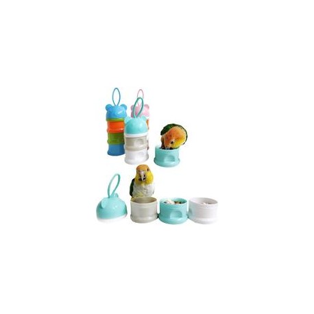 b07r1l2gv5 QBLEEV – Tazas para comederos de pájaros, caja para alimentos de loros, contenedor para almacenamiento de alimentos p