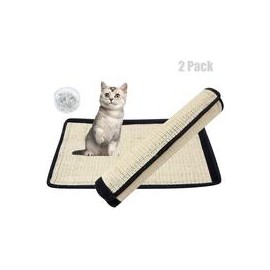 b07fm4q8dq Alfombrilla rascadora para gatos de repuesto para árbol de gato natural con velcro para envolver muebles, sofá, silla