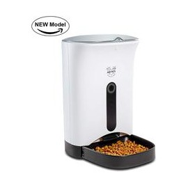 b06xbrp7j1 Alimentador automático de mascotas, dispensador de comida para perro y gato – Contiene alarmas de distribución, contr