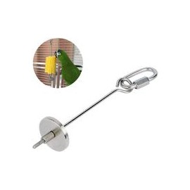 b081jqcfhr Accesorios para hornear frutas y verduras de acero inoxidable para pájaros y loros, para colgar alimentos-mascotascap