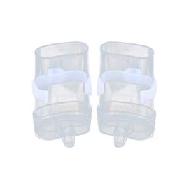 b078ml9xyx ozzptuu acrílico Aves Waterer para pájaros no Derrame transparente Pet Feeder Dispensador de vasos de agua con alimen