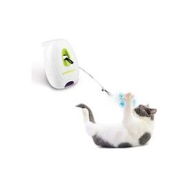 b07rqnss2d All for Paws Juguete interactivo con varita de plumas de gato, juguete con sensor de movimiento para gatos, modelos s