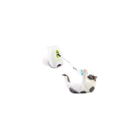 b07rqnss2d All for Paws Juguete interactivo con varita de plumas de gato, juguete con sensor de movimiento para gatos, modelos s