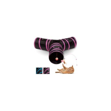 b07mldtyvl All Prime Cat Tunnel- También se incluye un juguete interactivo para gatos (valor de 5 dólares), juguetes para gatos,