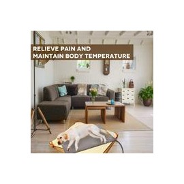 b07hmyq8rb Almohadilla de calentamiento para mascotas para perros, manta eléctrica suave, control automático de temperatura, imp