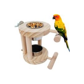 b082w9wgwq Kathson - Vasos para alimentación de pájaros, acero inoxidable, cuencos para comida y jaula de agua, para pájaros-mas