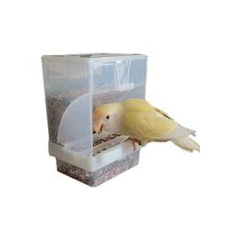 b07g17pxjp Nbhbj Alimentador automático de Pájaros, Alimentador de Pájaros Sin Mave, Accesorios de Jaula para Bolsa, Canario, Co