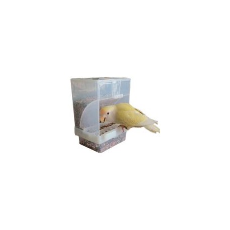 b07g17pxjp Nbhbj Alimentador automático de Pájaros, Alimentador de Pájaros Sin Mave, Accesorios de Jaula para Bolsa, Canario, Co