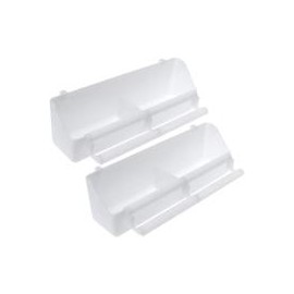 b07xdvsnyv Wpmlady Bird Food Feeder, Bird Food Bowl Cups White, Bird Bowl,Bird Waterer Food Feeder, Birds Dispenser Feeder, Hang